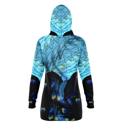 Dark Labradorite Longline Hoodie