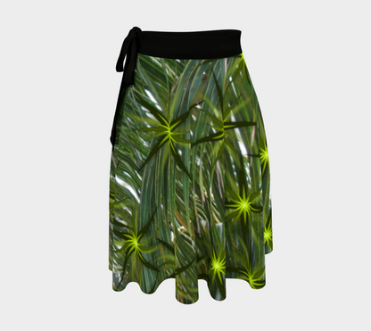 Starry Palms Wrap Skirt