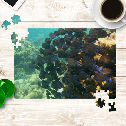 School of Blue Tang Jigsaw Puzzle