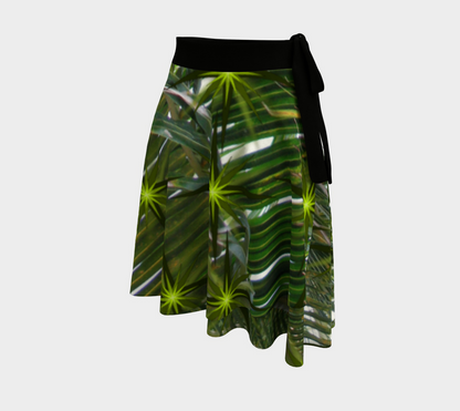 Starry Palms Wrap Skirt