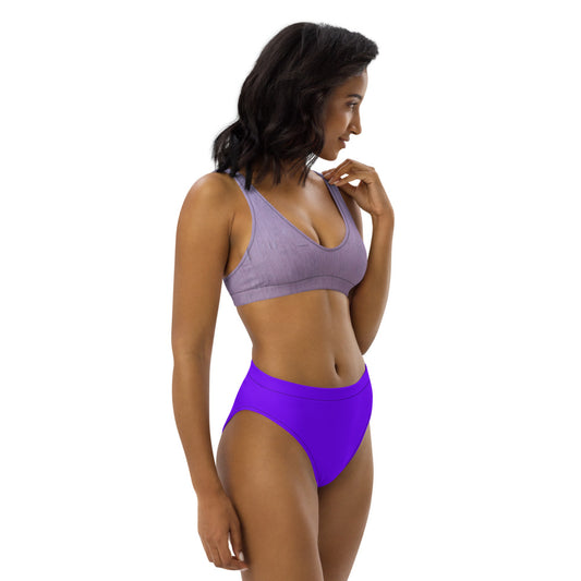 Cornflower Recycled High-Waisted Bikini