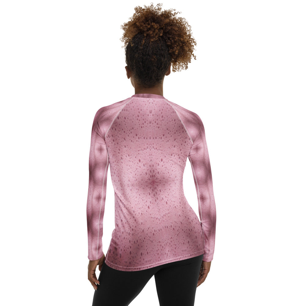 Raspberry Cream Women's Rash Guard