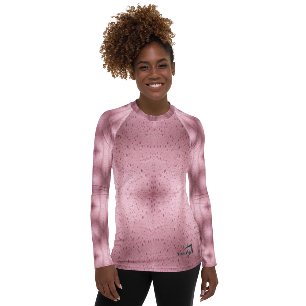 Raspberry Cream Women's Rash Guard