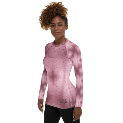 Raspberry Cream Women's Rash Guard