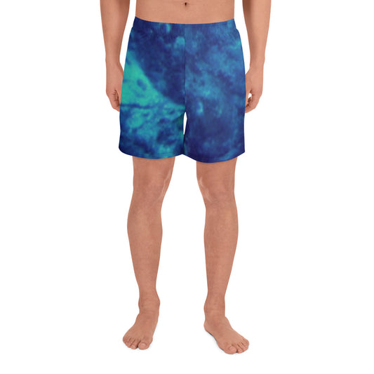 Men's Athletic Long Shorts - Ray Blue