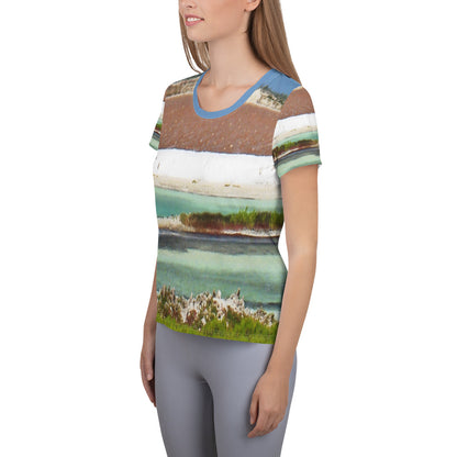 Salt Marsh Women's Athletic T-Shirt