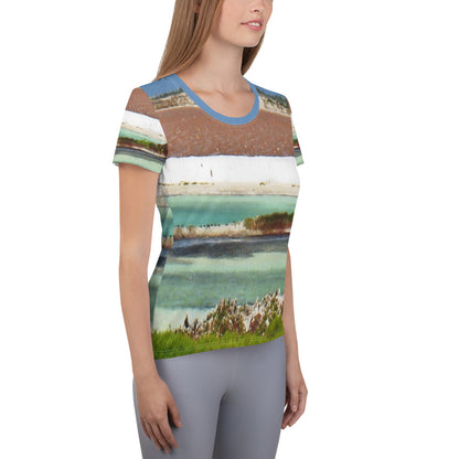 Salt Marsh Women's Athletic T-Shirt