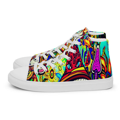 Psychedelic Shrooms Women’s High Top Shoes