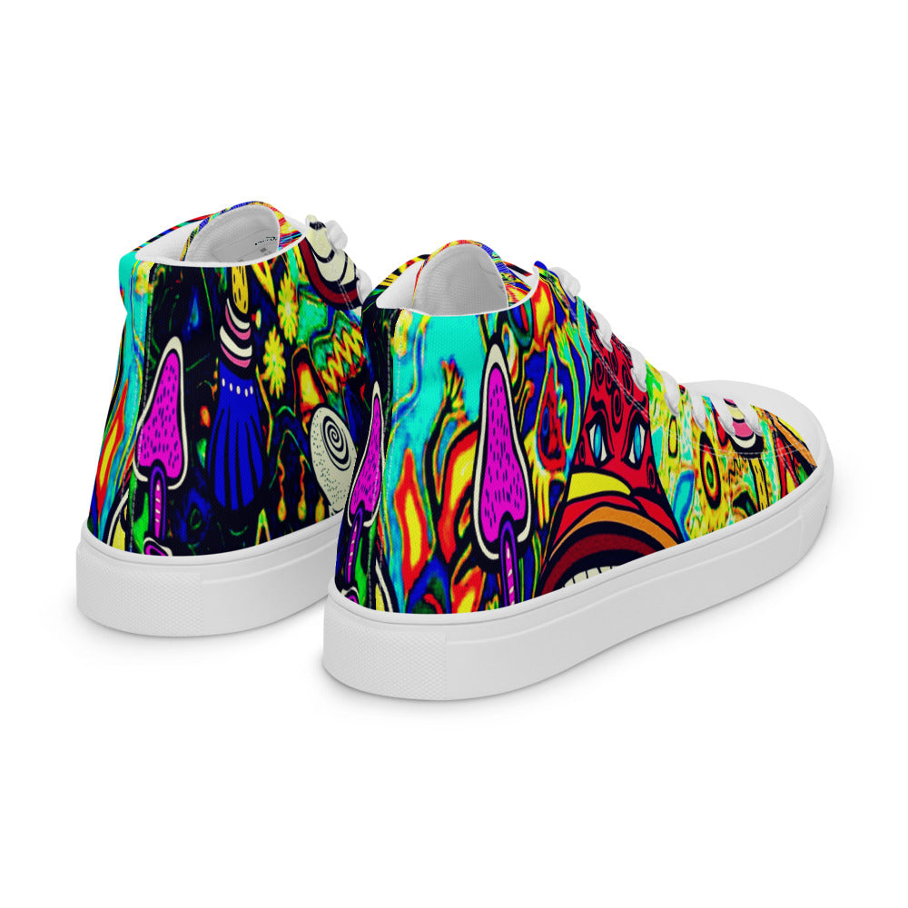 Psychedelic Shrooms Women’s High Top Shoes